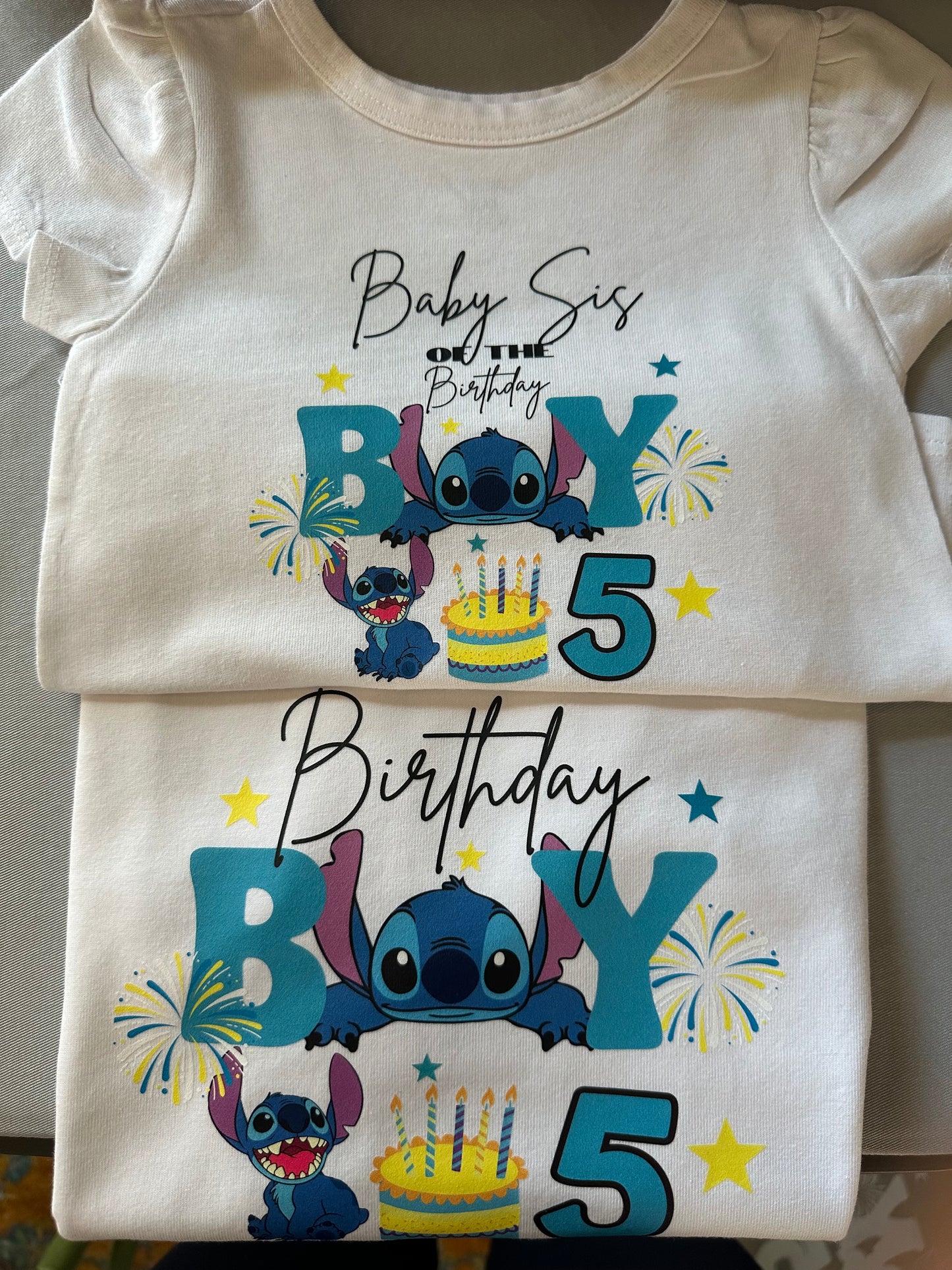 Custom Stitch Birthday Shirt